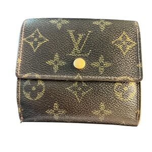 Authentic Louis Vuitton Monogram
Elise double snap wallet LV compact card #2